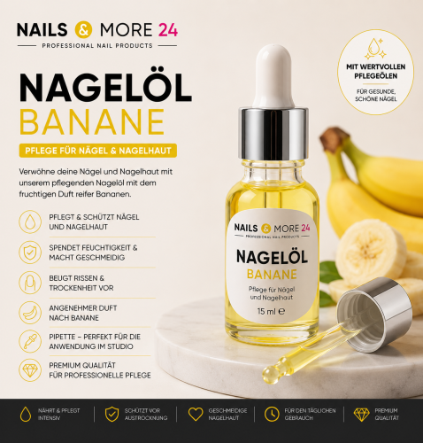 NAM24 Nagelöl - Banane 15ml mit Pipette